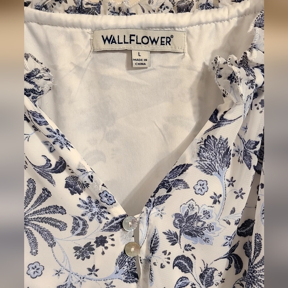 Wallflower Vintage Blue Floral Dress - Picture 4 of 4